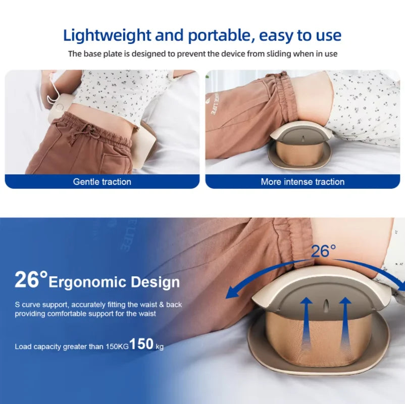 4-in-1 Dynamic Lumbar Traction & Back Massager