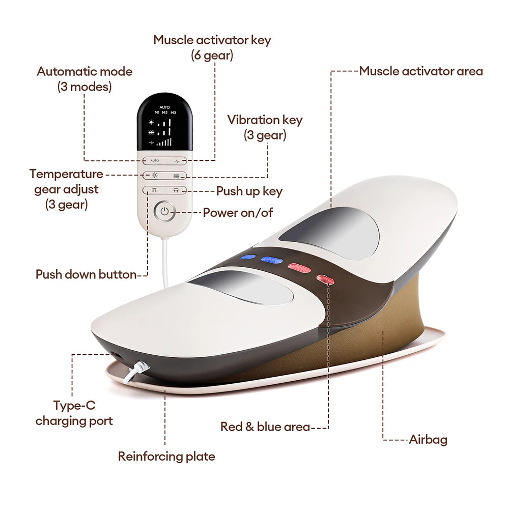 4-in-1 Dynamic Lumbar Traction & Back Massager