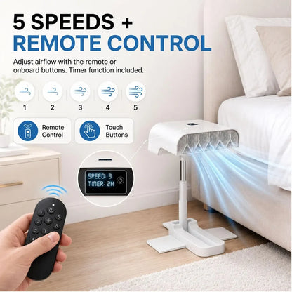Bed Air Circulator Fan with Remote