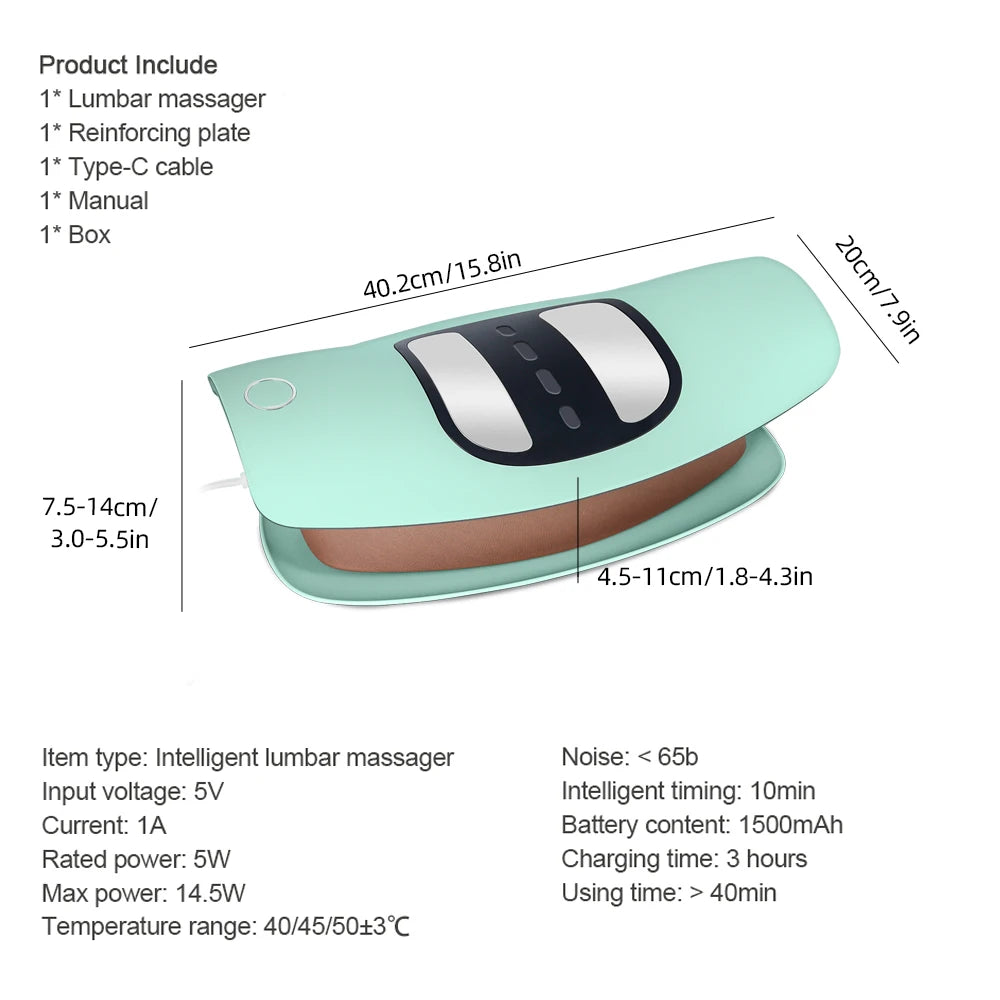 4-in-1 Dynamic Lumbar Traction & Back Massager