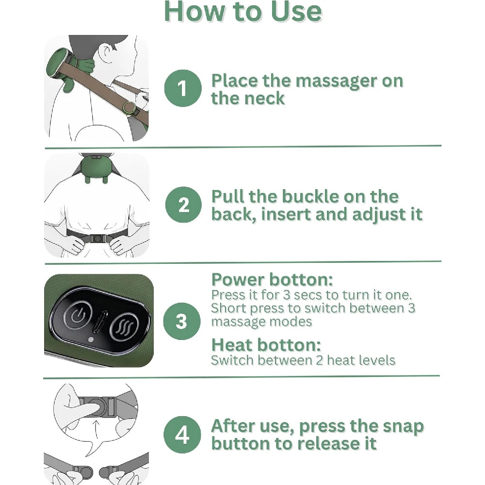 4D Neck & Shoulder Massager with Heat