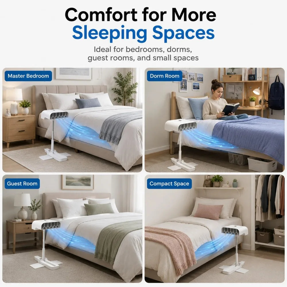 Bed Air Circulator Fan with Remote