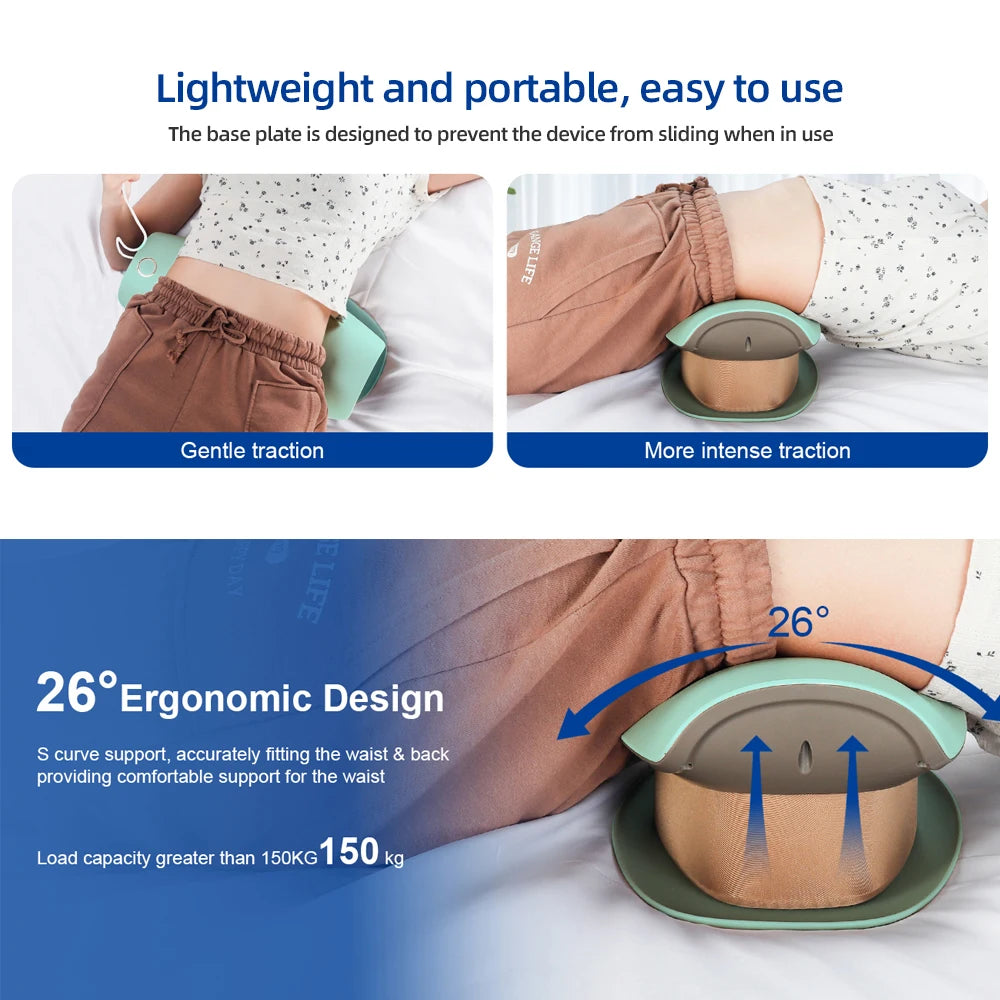 4-in-1 Dynamic Lumbar Traction & Back Massager