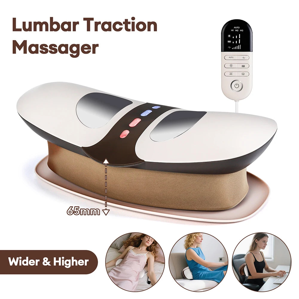 4-in-1 Dynamic Lumbar Traction & Back Massager