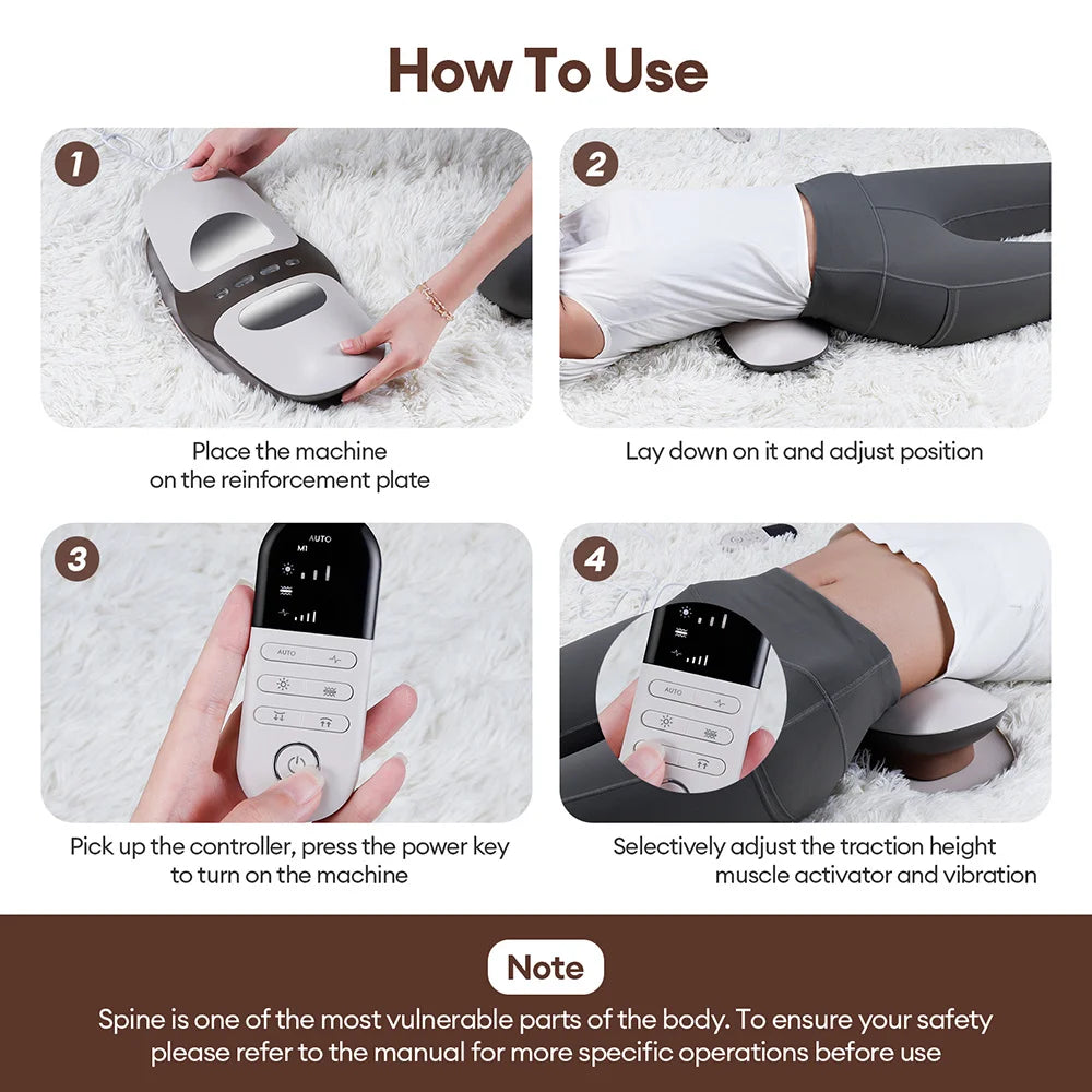 4-in-1 Dynamic Lumbar Traction & Back Massager